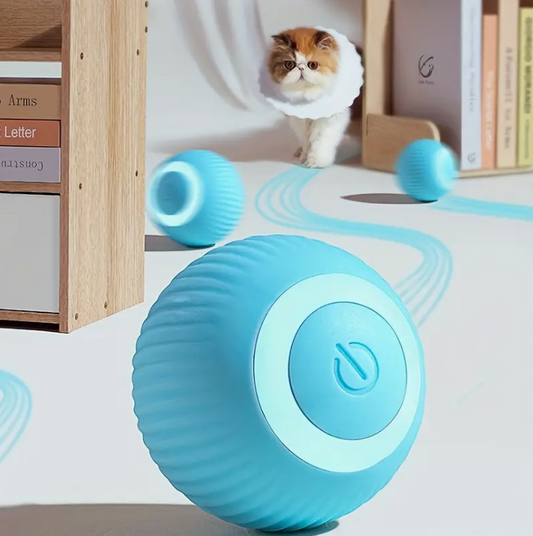 Interactive Electric Rolling Ball Cat Toy - Self-Moving and Smart - Perfect for Playful Kittens and Cats